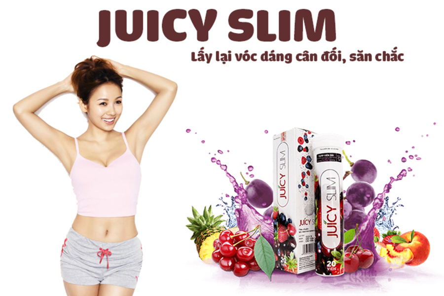 Viên sủi giảm cân Juicy Slim lấy lại vóc dáng